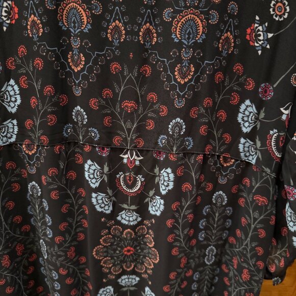 Anthropologie Laia Maxi Dress, Black Motif, SZ L - Picture 8 of 11